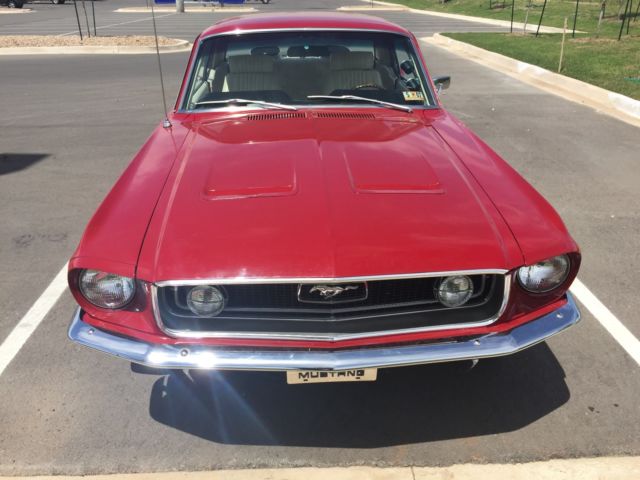 1968 Red Ford Mustang Coupe