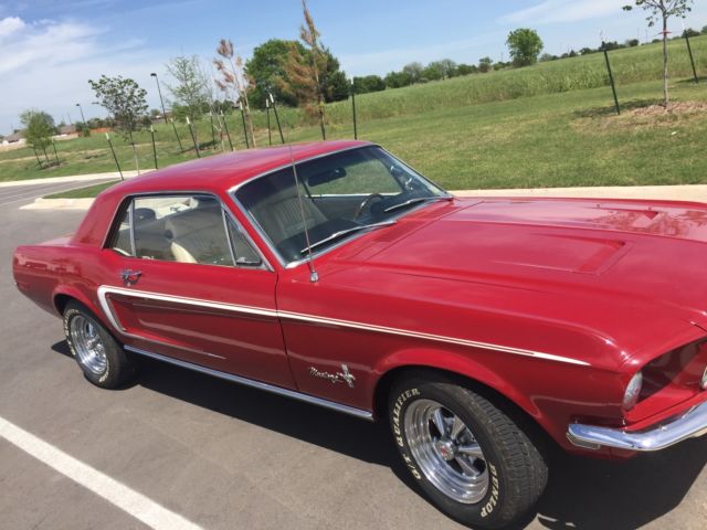 1968 Red Ford Mustang Coupe
