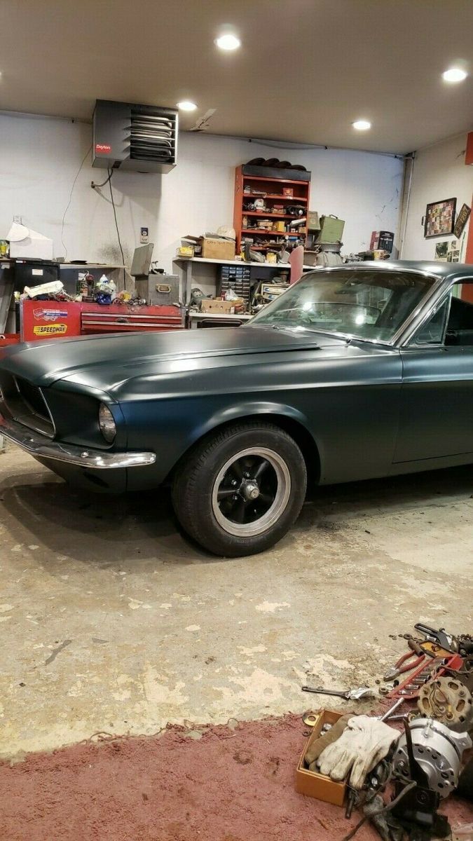 1968 Green Ford Mustang Coupe