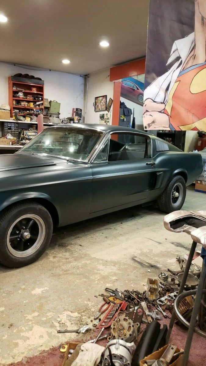 1968 Green Ford Mustang Coupe