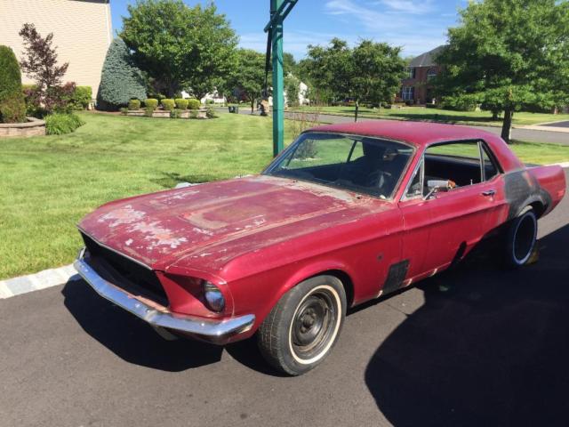 1968 Burgundy Ford Mustang Coupe