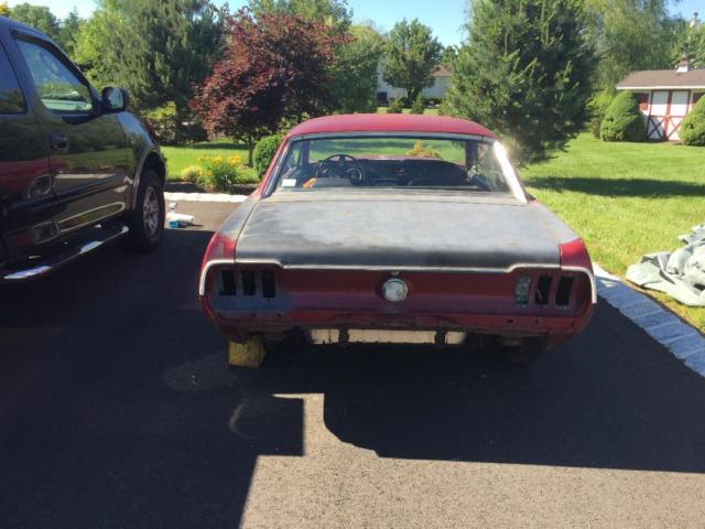 1968 Burgundy Ford Mustang Coupe