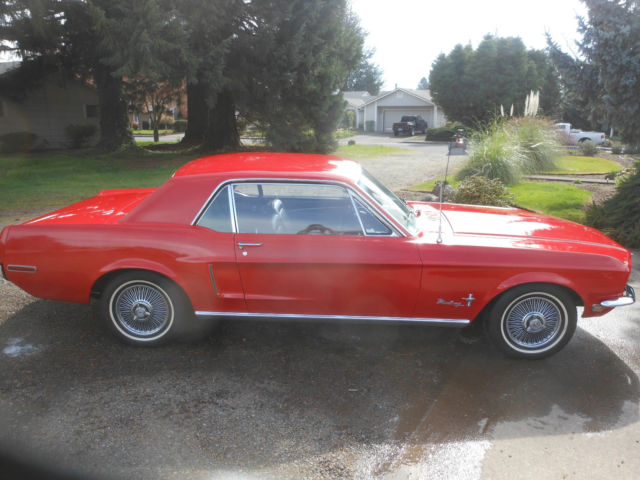1968 Red Ford Mustang Coupe