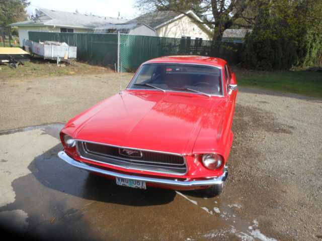 1968 Red Ford Mustang Coupe