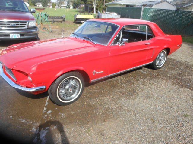 1968 Red Ford Mustang Coupe