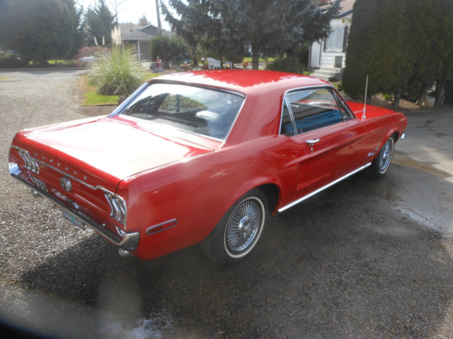 1968 Red Ford Mustang Coupe