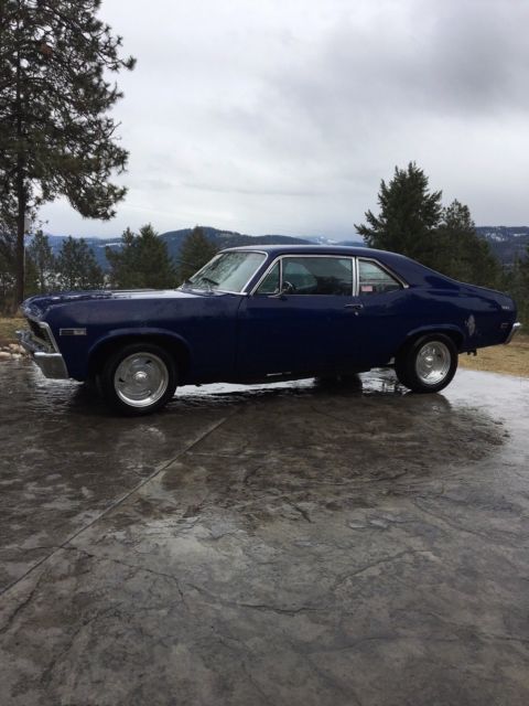 1968 Blue Chevrolet Nova Coupe