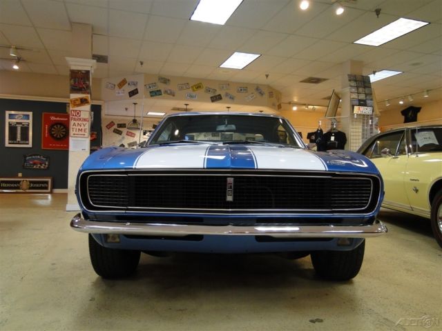 1968 Blue Chevrolet Camaro