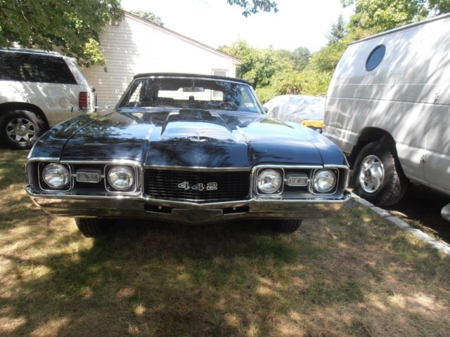 1968 Black Oldsmobile 442 Convertible