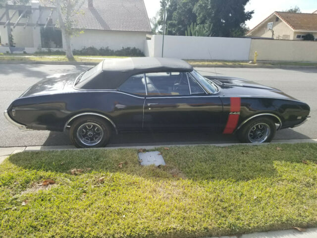 1968 Black Oldsmobile 442 Convertible
