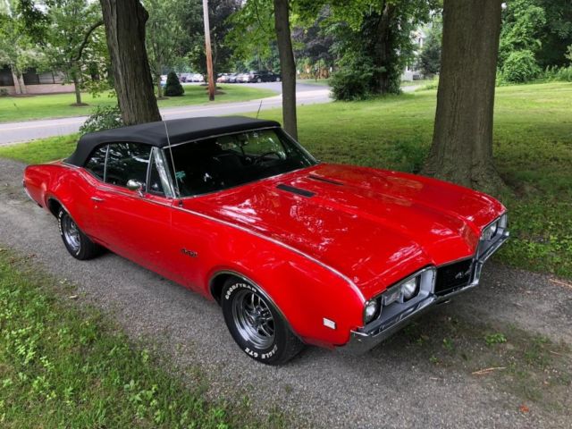 1968 Red Oldsmobile 442 Convertible