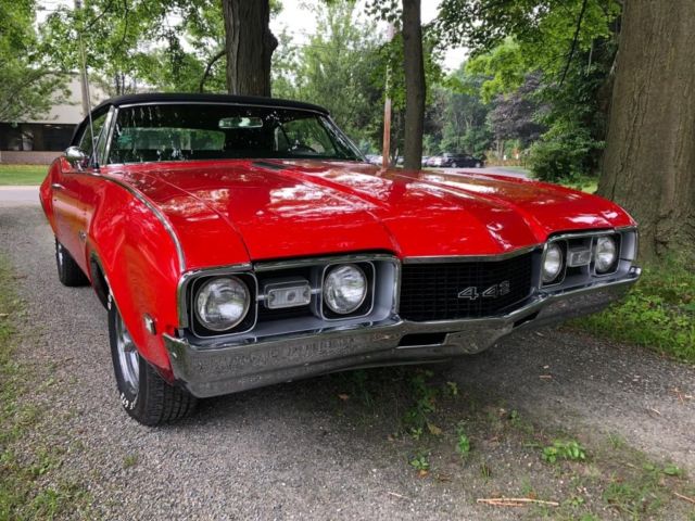 1968 Red Oldsmobile 442 Convertible