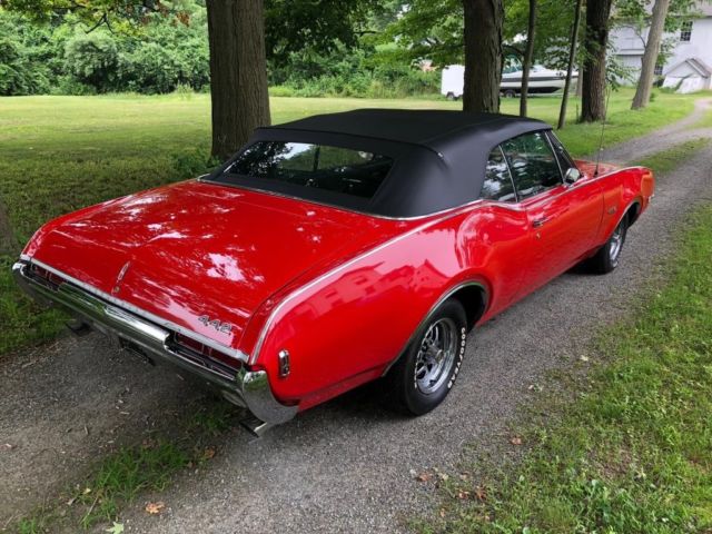 1968 Red Oldsmobile 442 Convertible