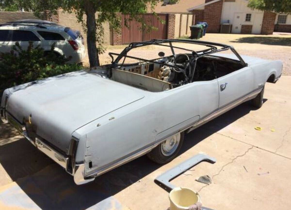 1968 Gray Oldsmobile Ninety-Eight Convertible