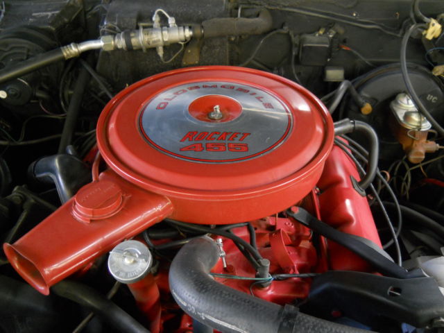 1968 Blue Oldsmobile Ninety-Eight Coupe