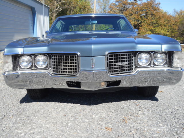 1968 Blue Oldsmobile Ninety-Eight Coupe