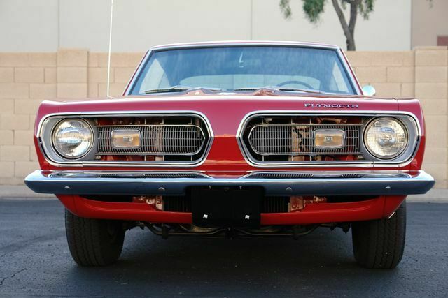 1968 Red Plymouth Barracuda Coupe