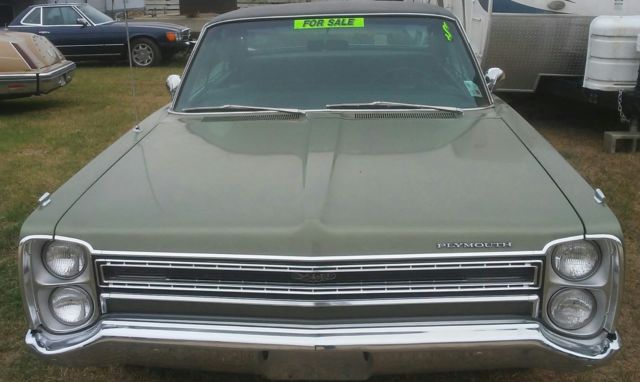 1968 Green Plymouth Fury 4 Door Hard Top