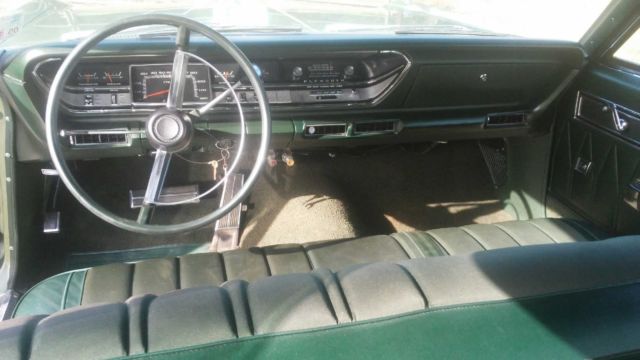 1968 Green Plymouth Fury 4 Door Hard Top