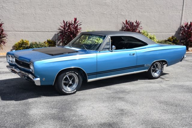 1968 Blue Plymouth GTX 2 door Hardtop