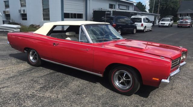 1968 Red Plymouth Road Runner Convertible