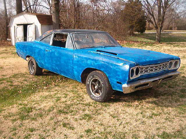 1968 Blue Plymouth Road Runner Coupe