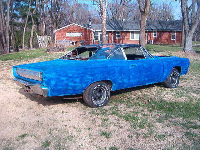 1968 Blue Plymouth Road Runner Coupe