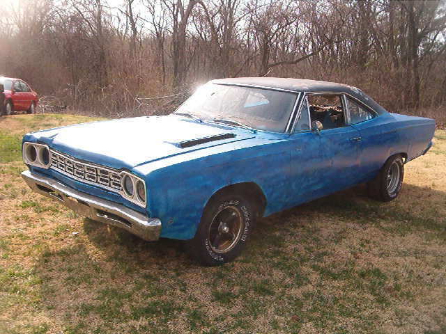 1968 Blue Plymouth Road Runner Coupe