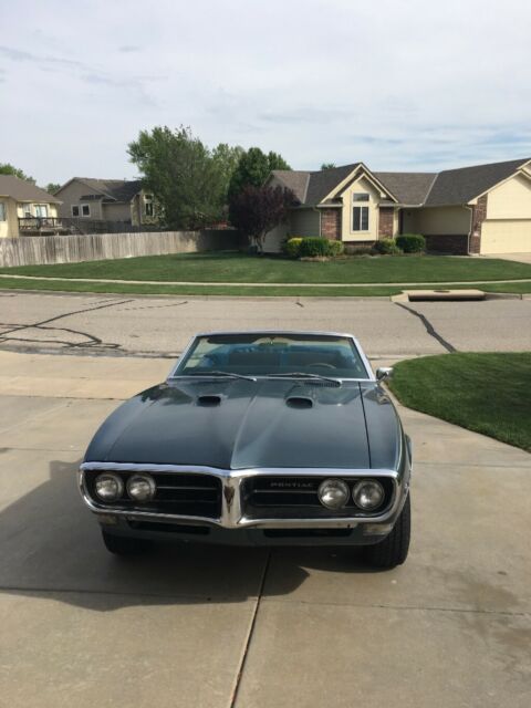 1968 Blue Pontiac Firebird Convertible