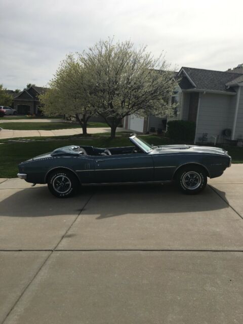 1968 Blue Pontiac Firebird Convertible