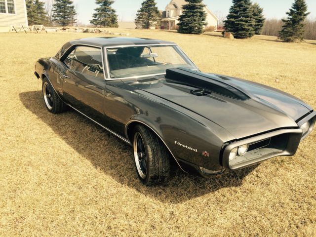 1968 metallic Gray Pontiac Firebird Coupe