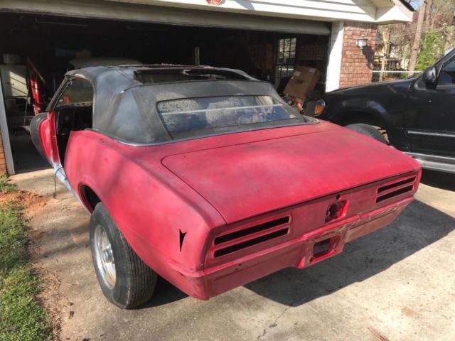1968 Red Pontiac Firebird Convertible