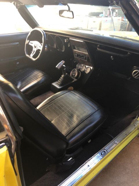 1968 Yellow Pontiac Firebird Convertible