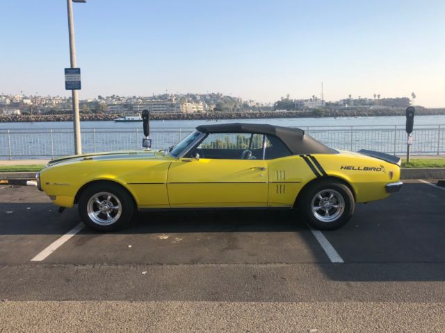 1968 Yellow Pontiac Firebird Convertible