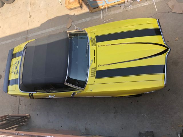 1968 Yellow Pontiac Firebird Convertible