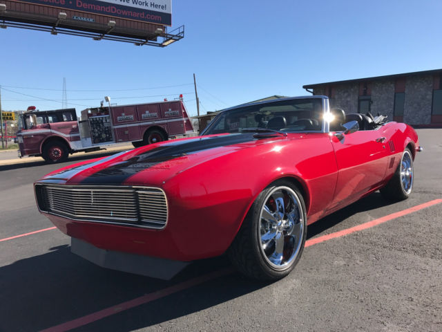 1968 Red Chevrolet Camaro Convertible