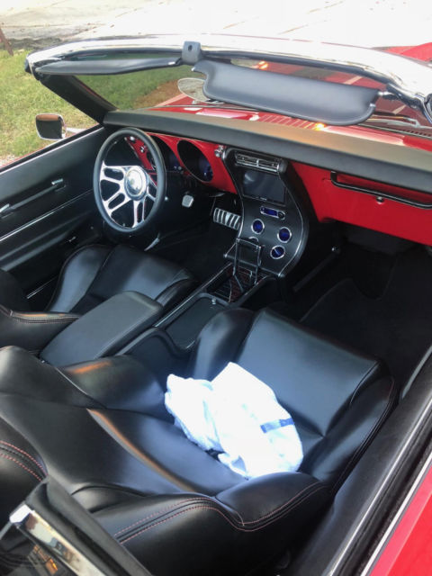 1968 Red Chevrolet Camaro Convertible