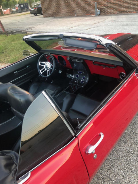 1968 Red Chevrolet Camaro Convertible