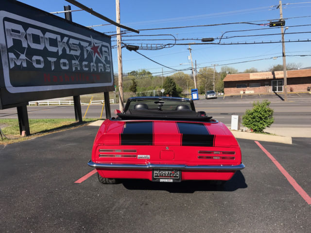 1968 Red Chevrolet Camaro Convertible