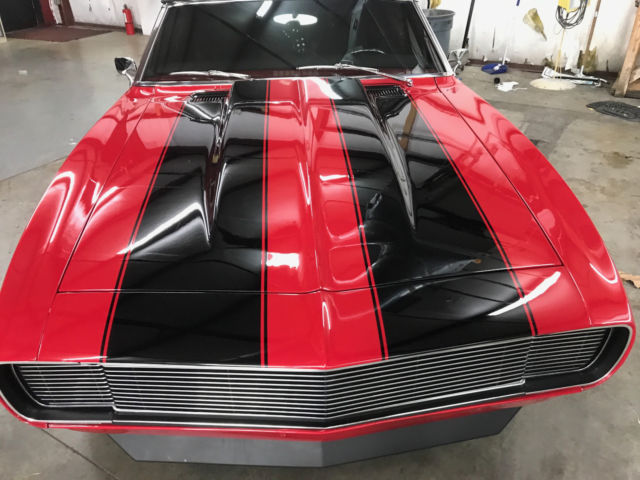 1968 Red Chevrolet Camaro Convertible