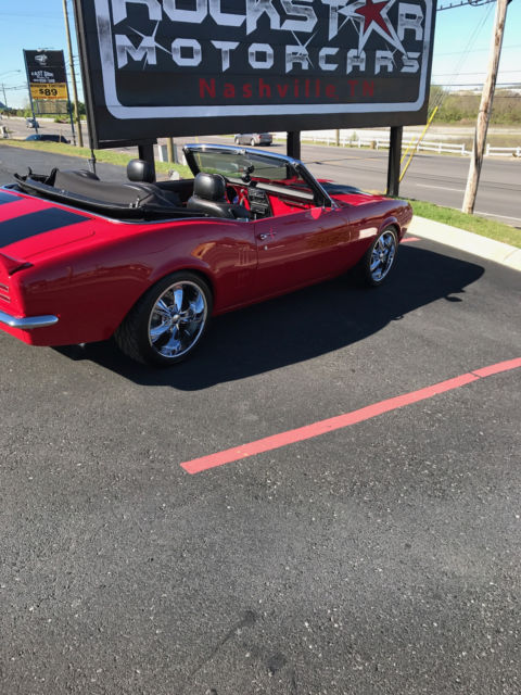 1968 Red Chevrolet Camaro Convertible