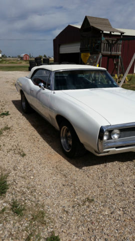 1968 White Pontiac Le Mans Convertible