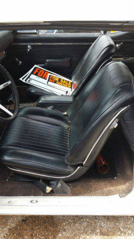 1968 White Pontiac Le Mans Convertible