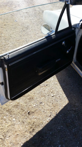 1968 White Pontiac Le Mans Convertible