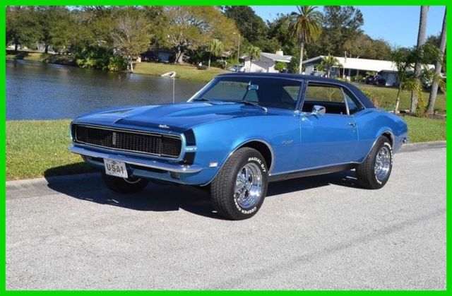 1968 Blue Chevrolet Camaro