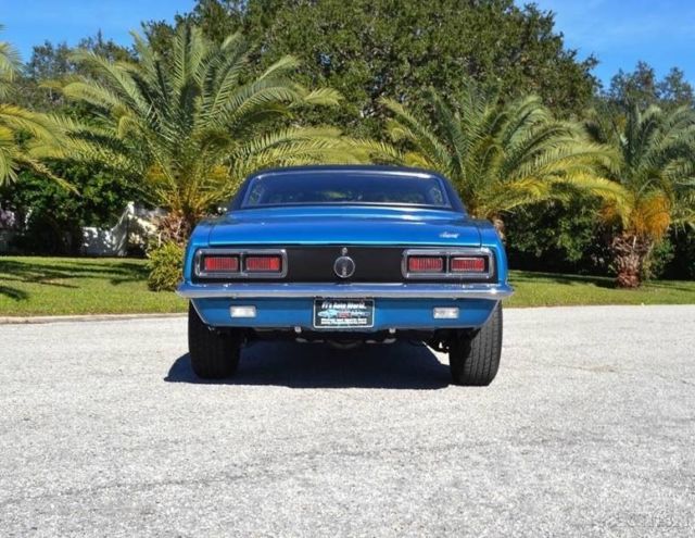 1968 Blue Chevrolet Camaro