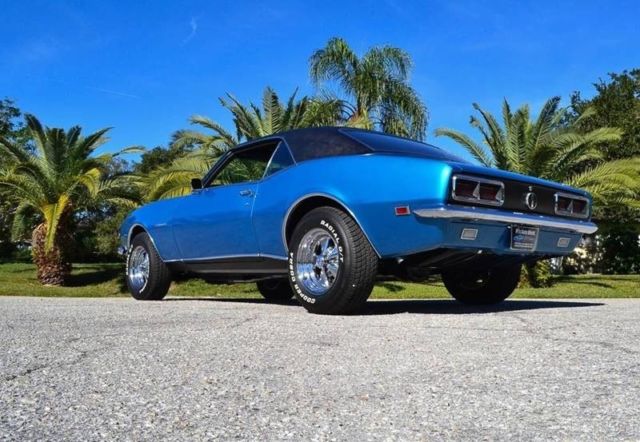 1968 Blue Chevrolet Camaro
