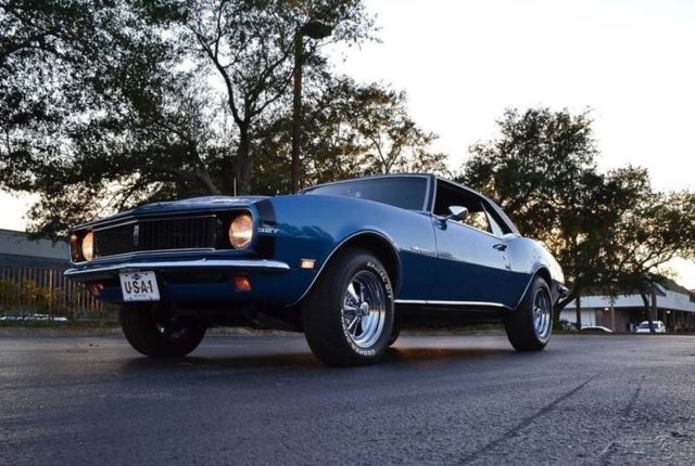 1968 Blue Chevrolet Camaro