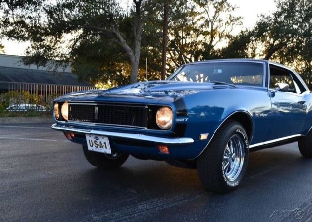 1968 Blue Chevrolet Camaro