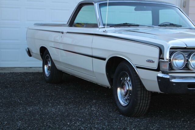 1968 White Ford Ranchero Standard Cab Pickup